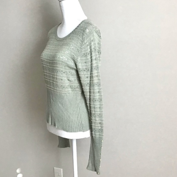 RARE Vintage Pointelle Beaded Sweater ASO Rory Gilmore in Gilmore Girls - Picture 16 of 16